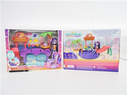 Enchantimals Tropikalny basen – zestaw z lalką HTW73