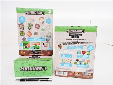 Epee Naklejkomat 3D Minecraft – zestaw uzupełniający