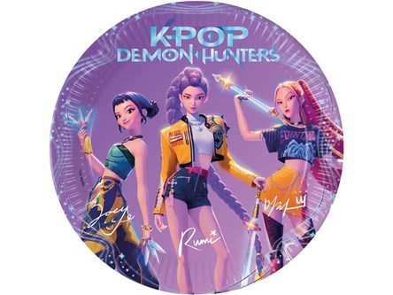 KPop Demon Hunters – talerzyki papierowe 23 cm, 8 szt.