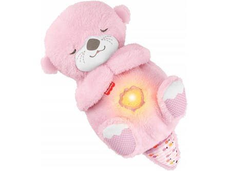 Fisher-Price Wydra przytulanka-usypianka – różowa JLJ33