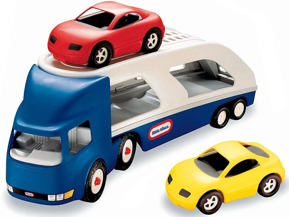 Little Tikes Big Car Carrier Laweta z 2 Samochodami 170430 Niebieska – widok 1