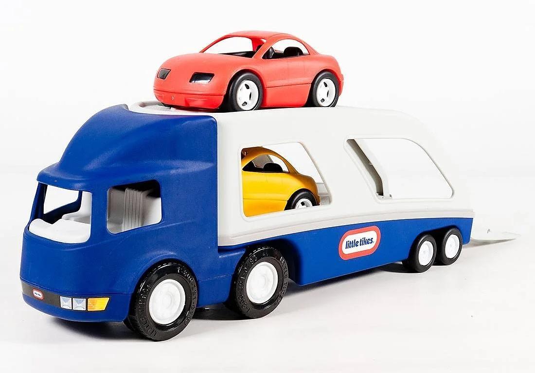 Little Tikes Big Car Carrier Laweta z 2 Samochodami 170430 Niebieska – widok 3