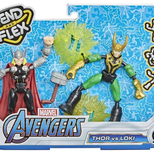 Hasbro Bend And Flex Thor i Loki Marvel F0245 – widok 1