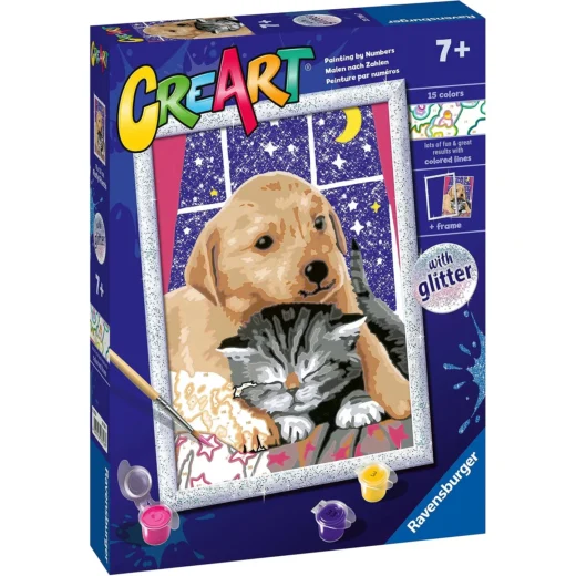 CreArt Puszyści Przyjaciele Malowanie Po Numerach Ravensburger 23706 – widok 1