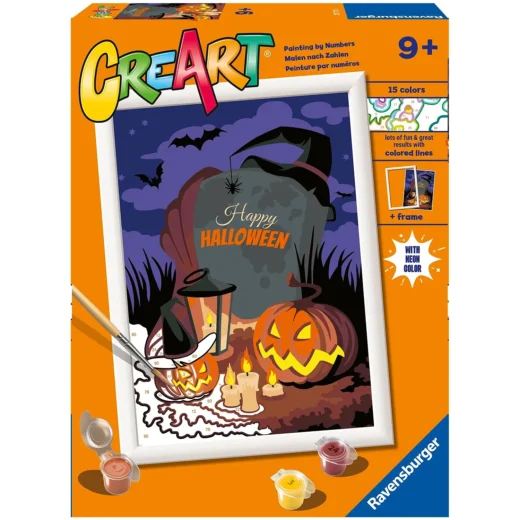 CreArt Halloweenowy Nastrój Malowanie Po Numerach Ravensburger 23713 – widok 1