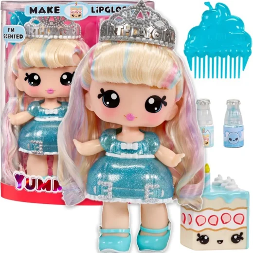 120742EUC Yummiland Large Doll + Lipgloss Pet- Callie Birthday Cake – widok 1