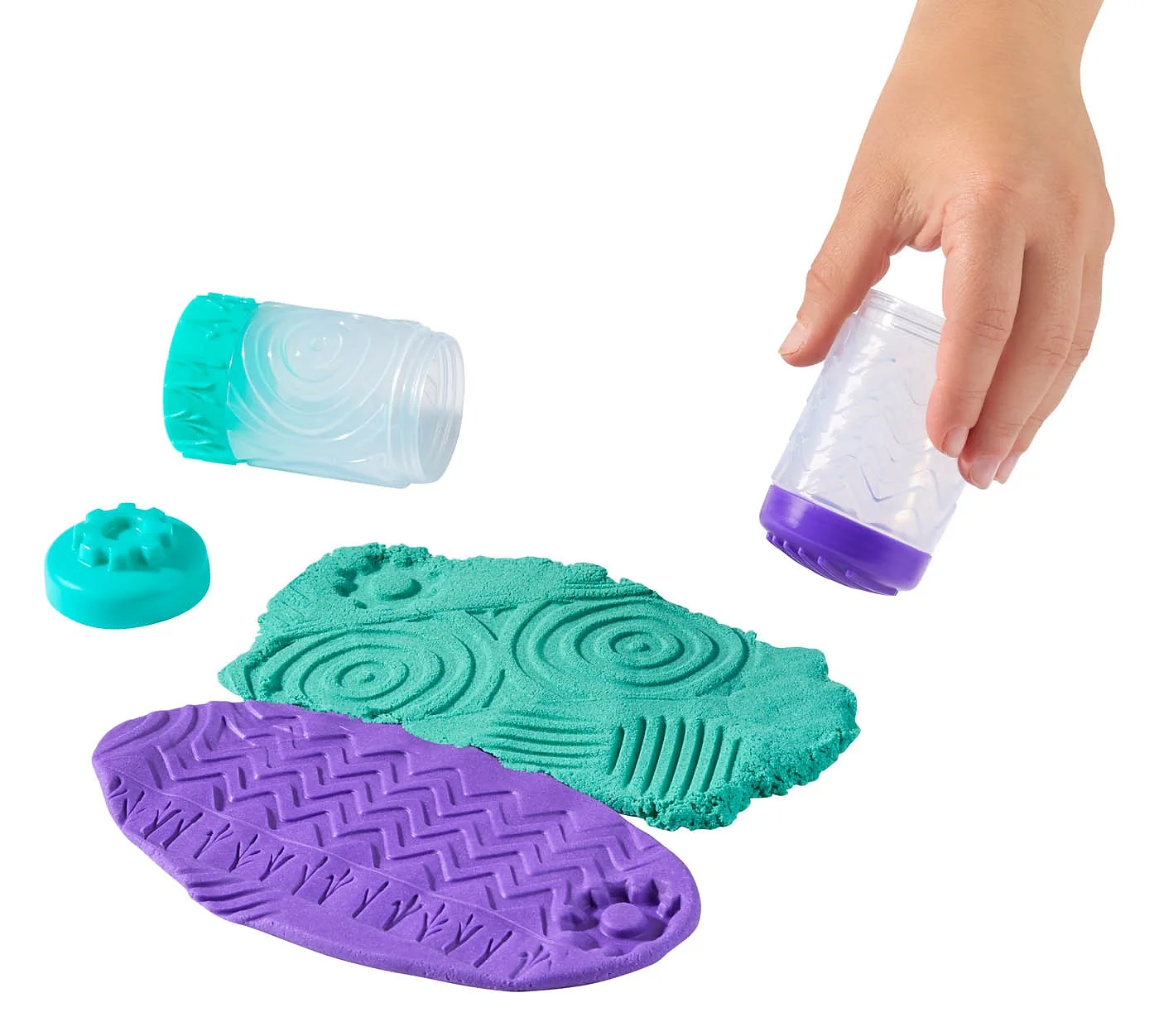 Wonder Factory Never Dry Dough & Sand Starter Set Asst in PDQ 595304-EUC – widok 3