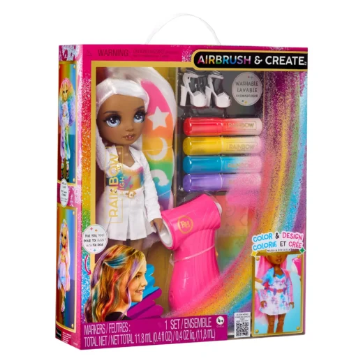 543367-EUC Rainbow High Air Brush & Create Fashion Dolls - Grey Eyes – widok 1