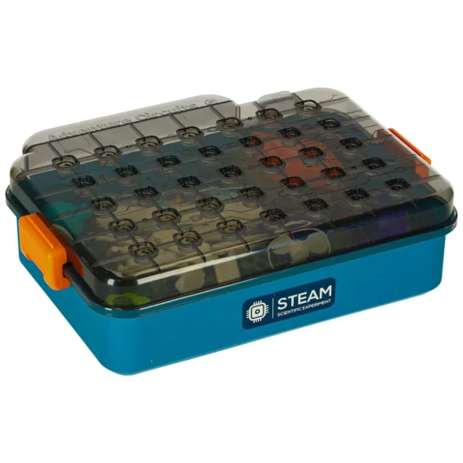Mały elektryk elektronik zestaw edukacyjny 45 elementów + 12 kart – widok 1