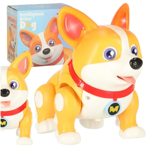 Pies piesek interaktywny robot Corgi świecące uszy muzyka – widok 1