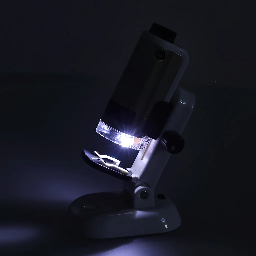Mikroskop kieszonkowy szkolny edukacyjny naukowy mini LED akcesoria – widok 6